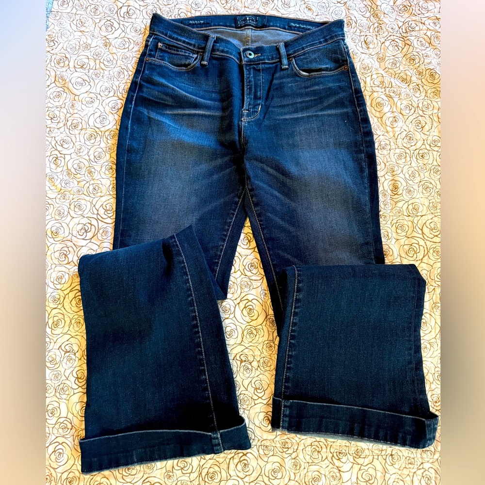 Lucky Brand flare dark wash jeans, size 29R